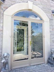 porch enclosure with an arch