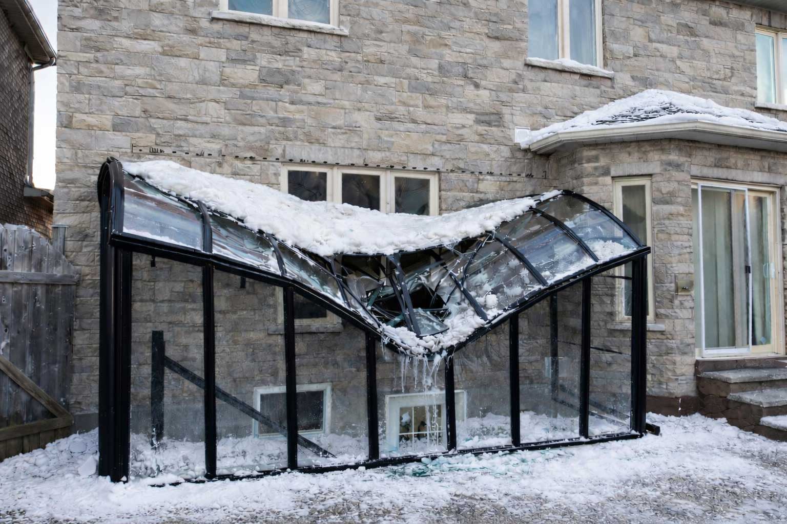 Plastic roof as weak point in enclosure build