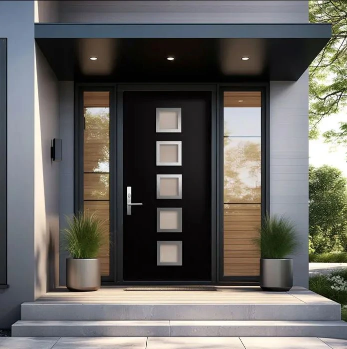 Modern entry door